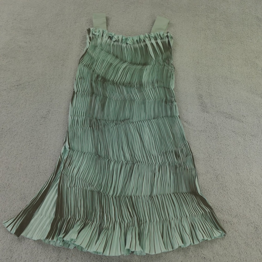 Wingate Dress Green Blue Brown Pleated Mini